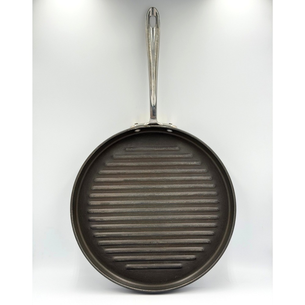 All-Clad 12" Hard Anodized Nonstick Round Grill Pan Ridged Skillet